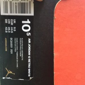 I’m selling both pairs of air Jordan 12 retros WNTR.